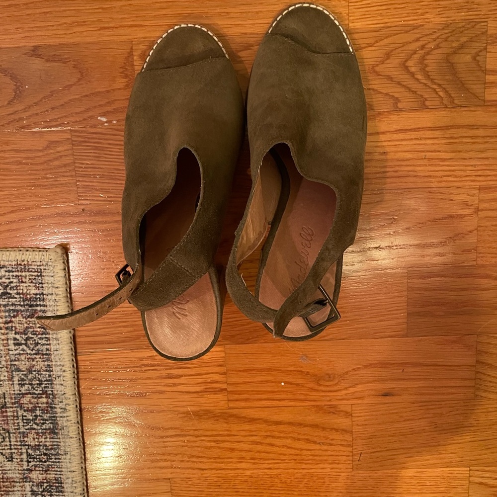 Madewell suede heels